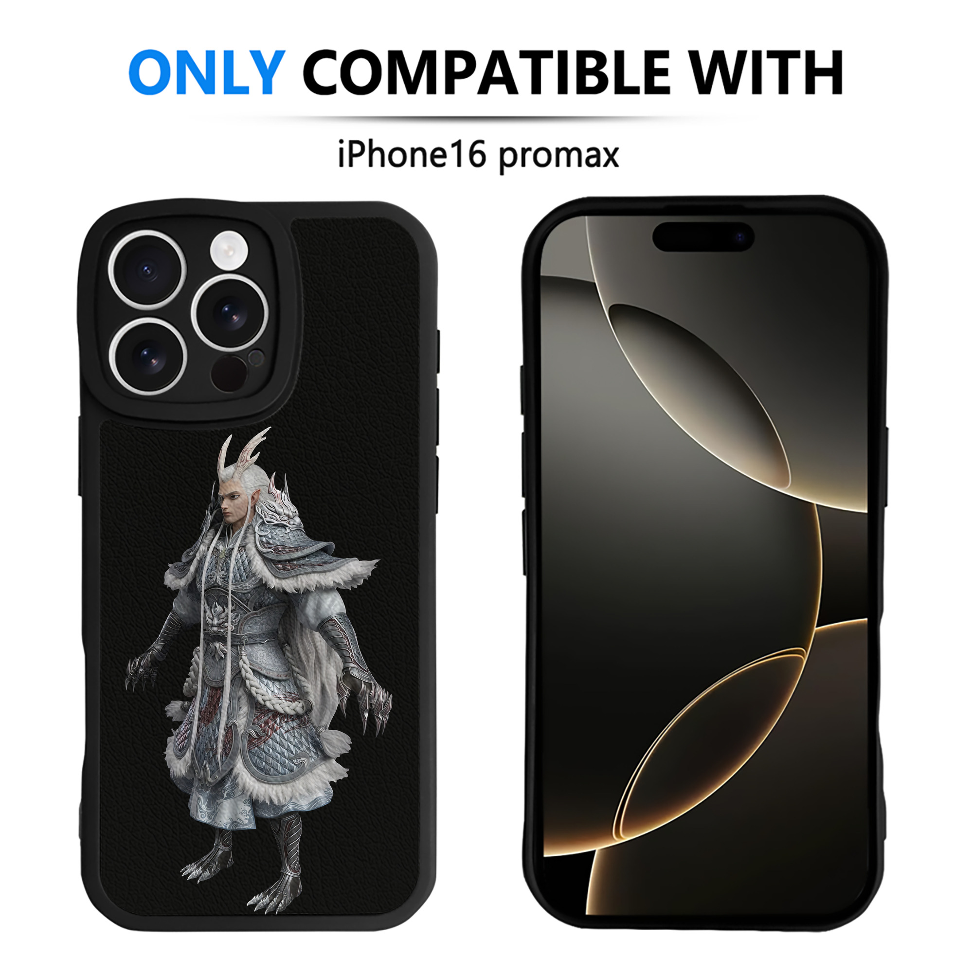 （画像用） Ne Zha 2 ナタ 魔童の大暴れ 【iPhone 16シリーズ対応】シリコンスマホケース（レザー調） 材質：シリコン